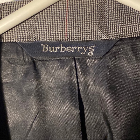 (1) Trendy Vintage Gray Burberrys’ Wool Suit Jacket Made In Hudson, OH 44 - Picture 10 of 15